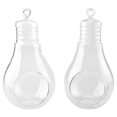 Lightbulb Shaped Hanging Glass Terrarium