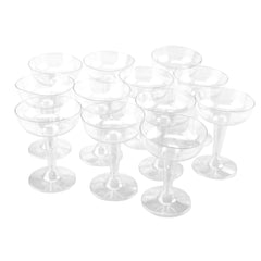 Clear Plastic Disposable Margarita Glasses, 4-1/4-Inch, 12-Count