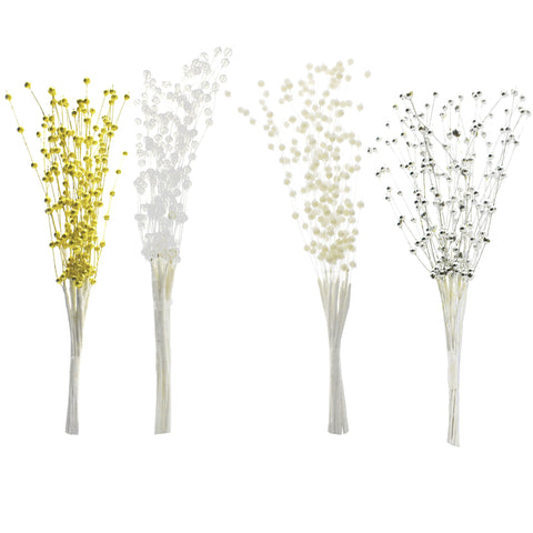 Pearl Beads Spray, 8-Inch, 12-Count