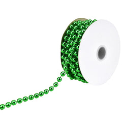 Plastic Pearls Beads String Garland, 8mm, 5/16-inch, 8-yard