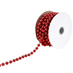 Plastic Pearls Beads String Garland, 8mm, 5/16-inch, 8-yard