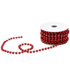 Plastic Pearls Beads String Garland, 8mm, 5/16-inch, 8-yard