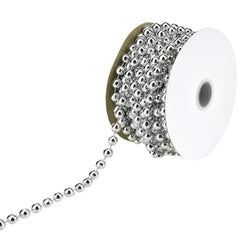 Plastic Pearls Beads String Garland, 8mm, 5/16-inch, 8-yard