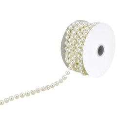 Plastic Pearls Beads String Garland, 8mm, 5/16-inch, 8-yard