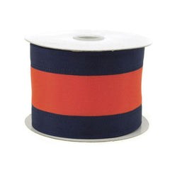 Stripe Sport Theme Ribbon Wired Edge, 2-1/2-inch, 10-yard