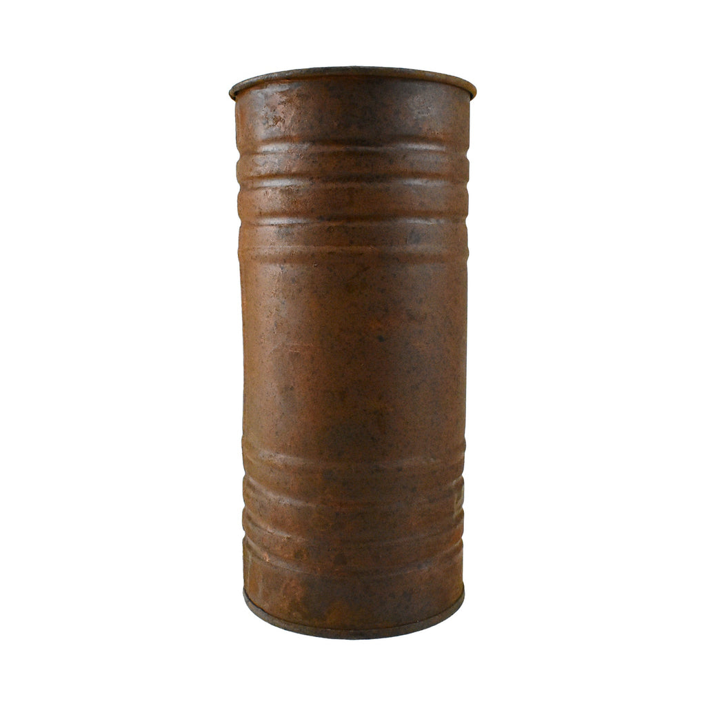 Rusted Pillar Candle Holder Vase, 7-Inch