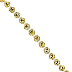 Flower Rhinestone Trim Strand, 15mm, 10-Yard