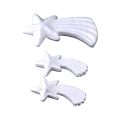 Christmas Polyfoam Shooting Stars, Assorted Sizes, 3-Piece