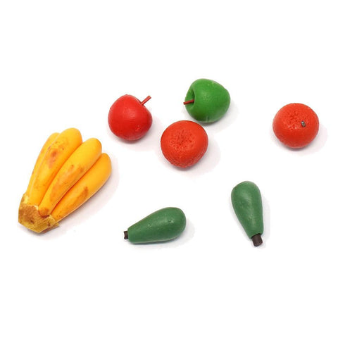 Miniature Artificial Fruit Assortment, 7-Piece