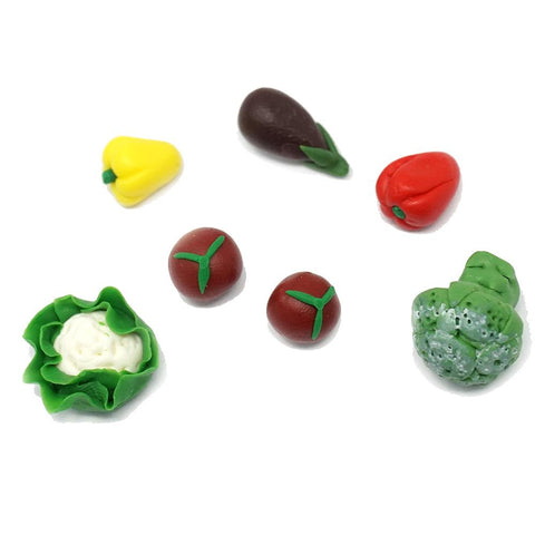 Miniature Artificial Vegetable Assortment, 7-Piece