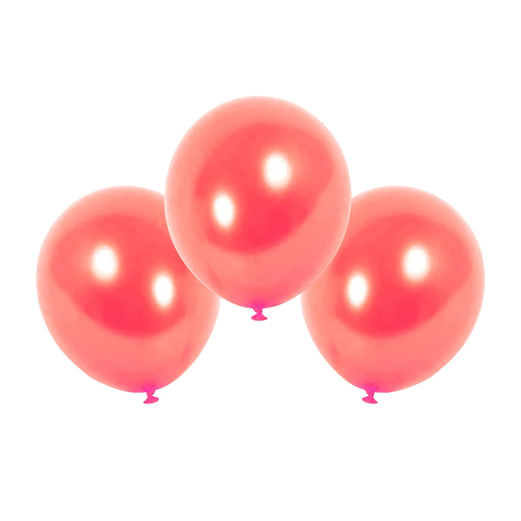 Pearlized Party Balloons, 12-Inch, 10-Count - Rose Gold