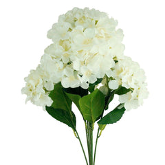 Artificial Silk Hydrangea Bouquet Flowers, 22-Inch