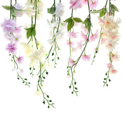 Artificial Wisteria Hanging Flowers Spray, 45-Inch