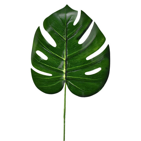 Artificial Palm Monstera Leaf Pick, 25-Inch, 12-Count