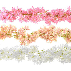 Artificial Winter Jasmine Flower Garland, 66-Inch