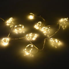 LED Wall Plug String Fairy Lights, 3-3/4-Feet - Warm White