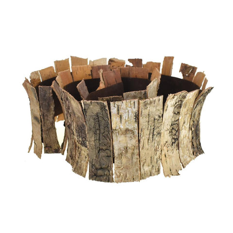 Rustic Bark Sheet Fence, 47-Inch