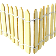 DIY Craft Wood Picket Fence with Wire, 12-1/2-Inch - Natural