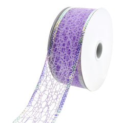 Matte Webbing with Iridescent Wired Edge Ribbon, 1-1/2-Inch, 10-Yard