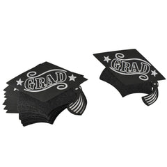 You Did It Grad Cap EVA Foam Decorations, 8-3/4-inch, 10-piece