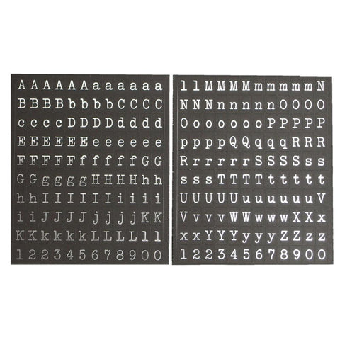 Silver Alphabet Letters Foil Stickers, 1/8-Inch, 240-count