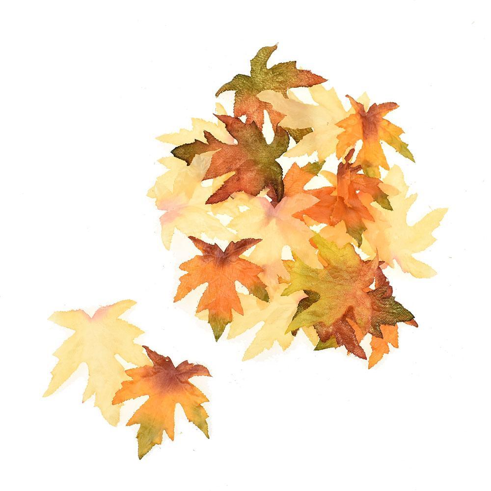 Artificial Autumn Leaves, Assorted, 80-Piece
