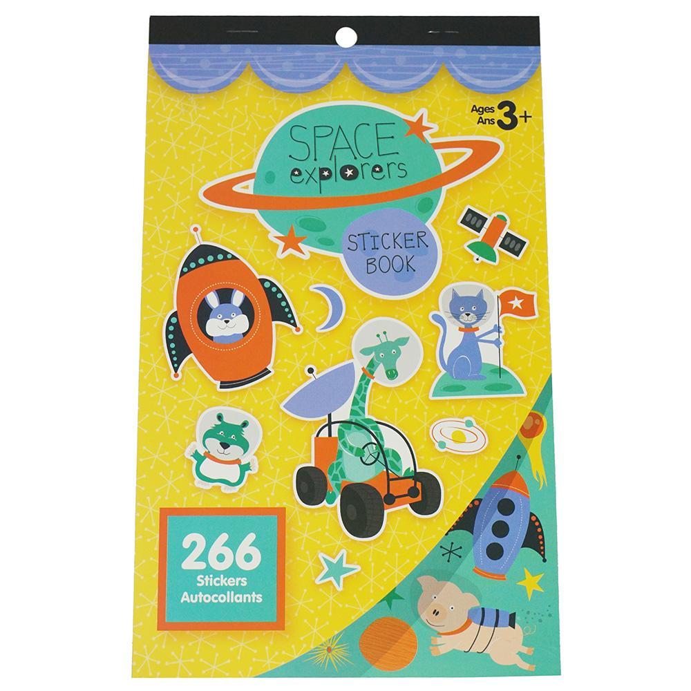 Space Explorers Craft Stickers Book Assortment, 266-Piece