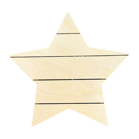 DIY Wood Star Pallet Box Wall Decor, Natural, 12-Inch