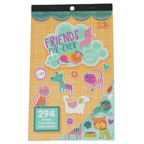 Pet Friends Craft Sticker Book Assortment, 294-Piece