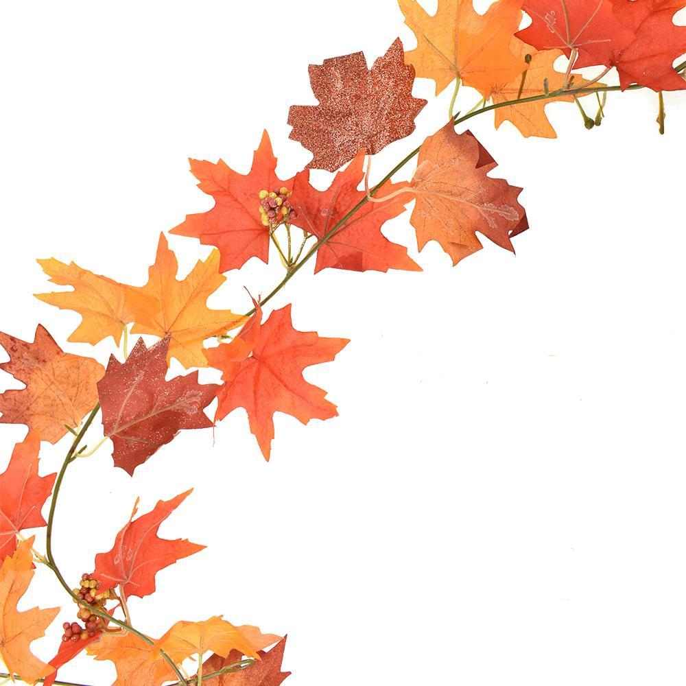 Fall Maple Leaf Garland, 6-Feet