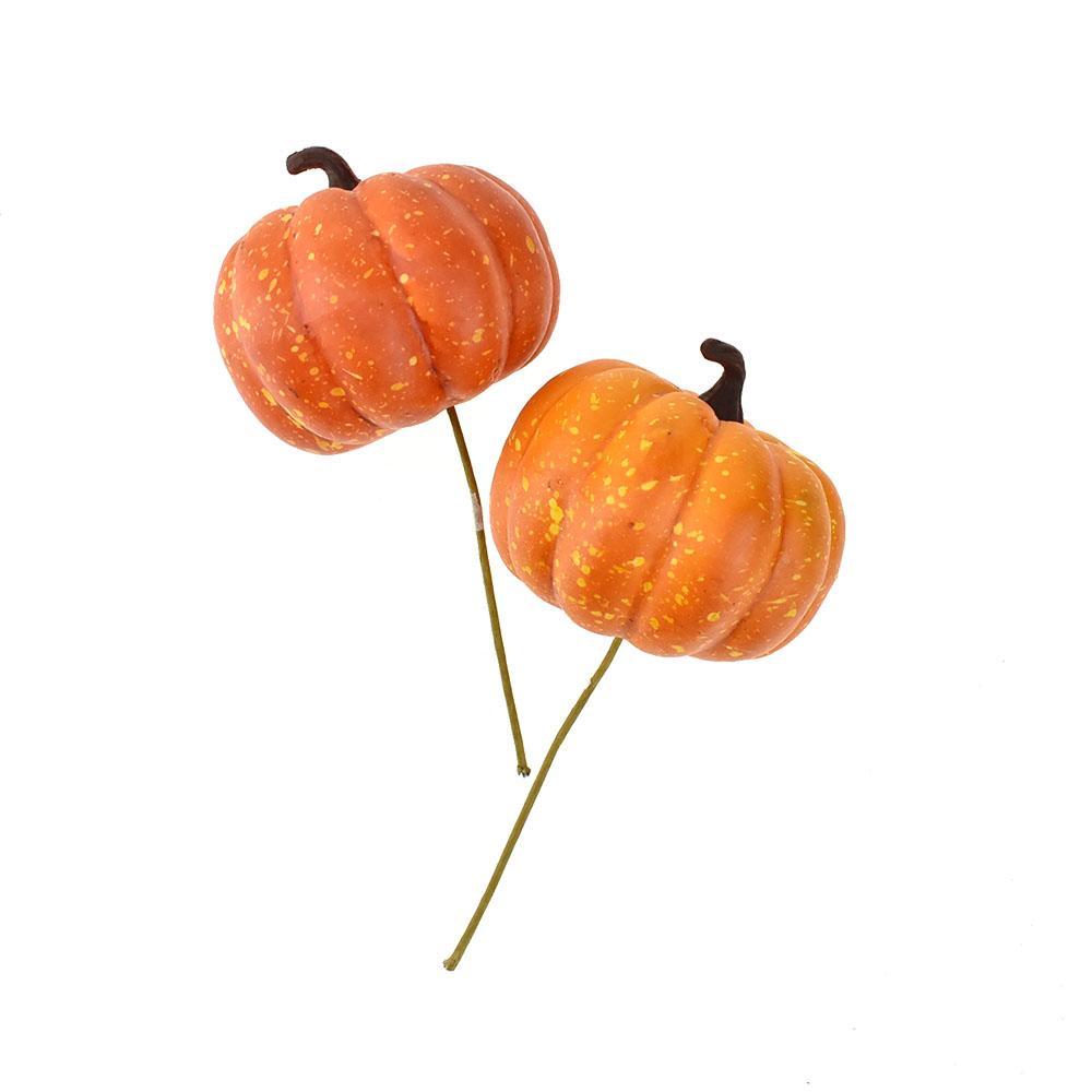 Artificial Pumpkin Picks, 6-Inch, 2-Piece
