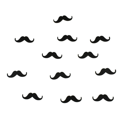 Mini Mustache Wooden Party Favors, 1-3/4-Inch, 12-Count