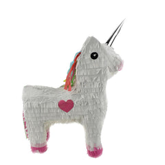 Unicorn Pinata, White, 19-Inch