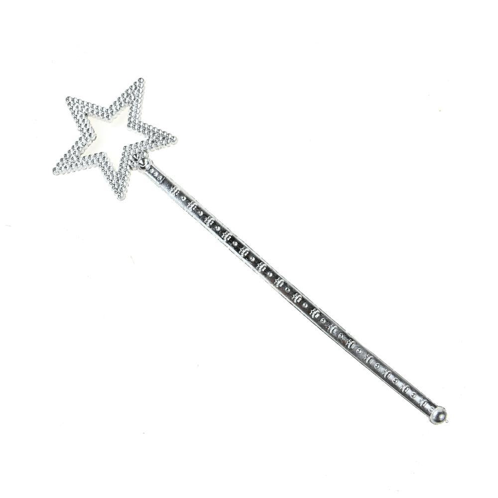 Little Princess Star Printed Scepter, Silver, 12-1/2-Inch