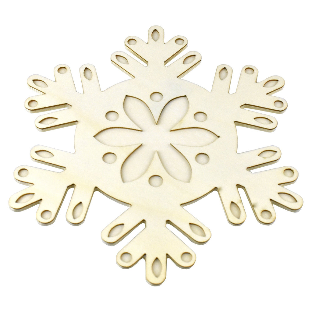 Christmas Craft Wood Snowflake, 9-Inch