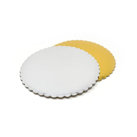 Round Scalloped Cake Circles, 8-Inch, 6-Piece