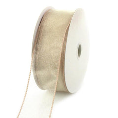 Sheer Chiffon Ribbon Wired Edge, 1-1/2-inch, 10-yard