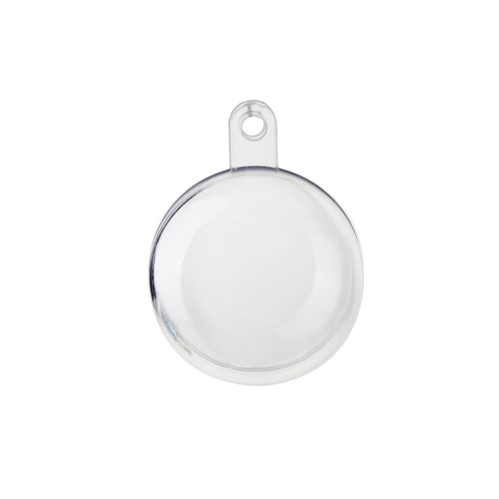 Fillable Plastic Clear Ball Ornament, 1-1/4-Inch, 12-Count