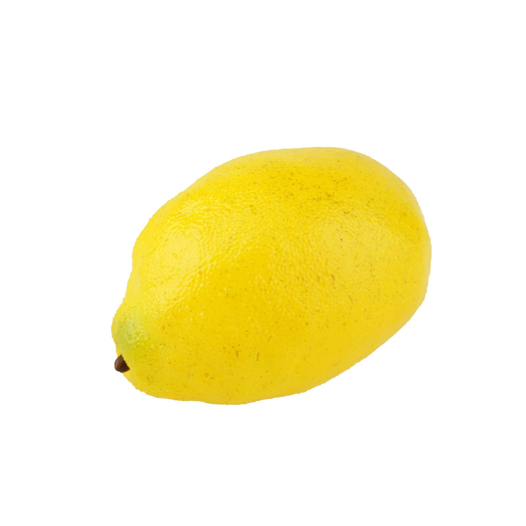 Realistic Faux Lemon Decoration, 4-1/2-Inch