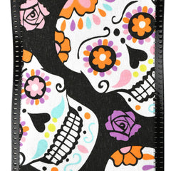 Dia de los Muertos Skulls Satin Wired Ribbon, 2-1/2-inch, 10-yard