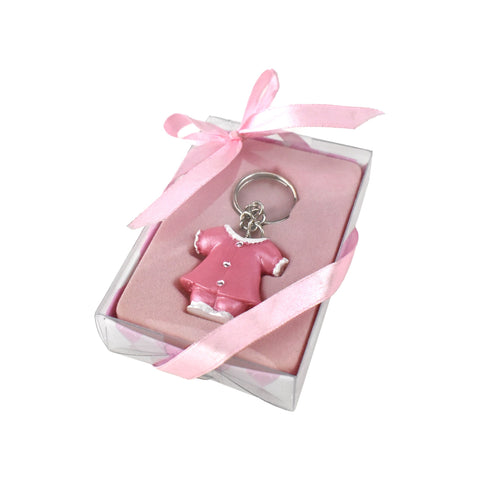 Baby Shower Clothes Keychain Favor, 1-1/2-Inch - Pink