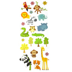 Baby Animals Paper Craft Sticker Sheet, 1-1/2-Inch, 55-Piece