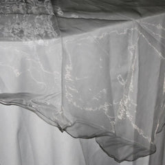 Organza Table Cover Overlay, 80-inch