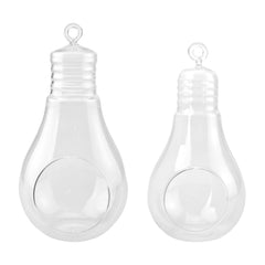 Lightbulb Shaped Hanging Glass Terrarium