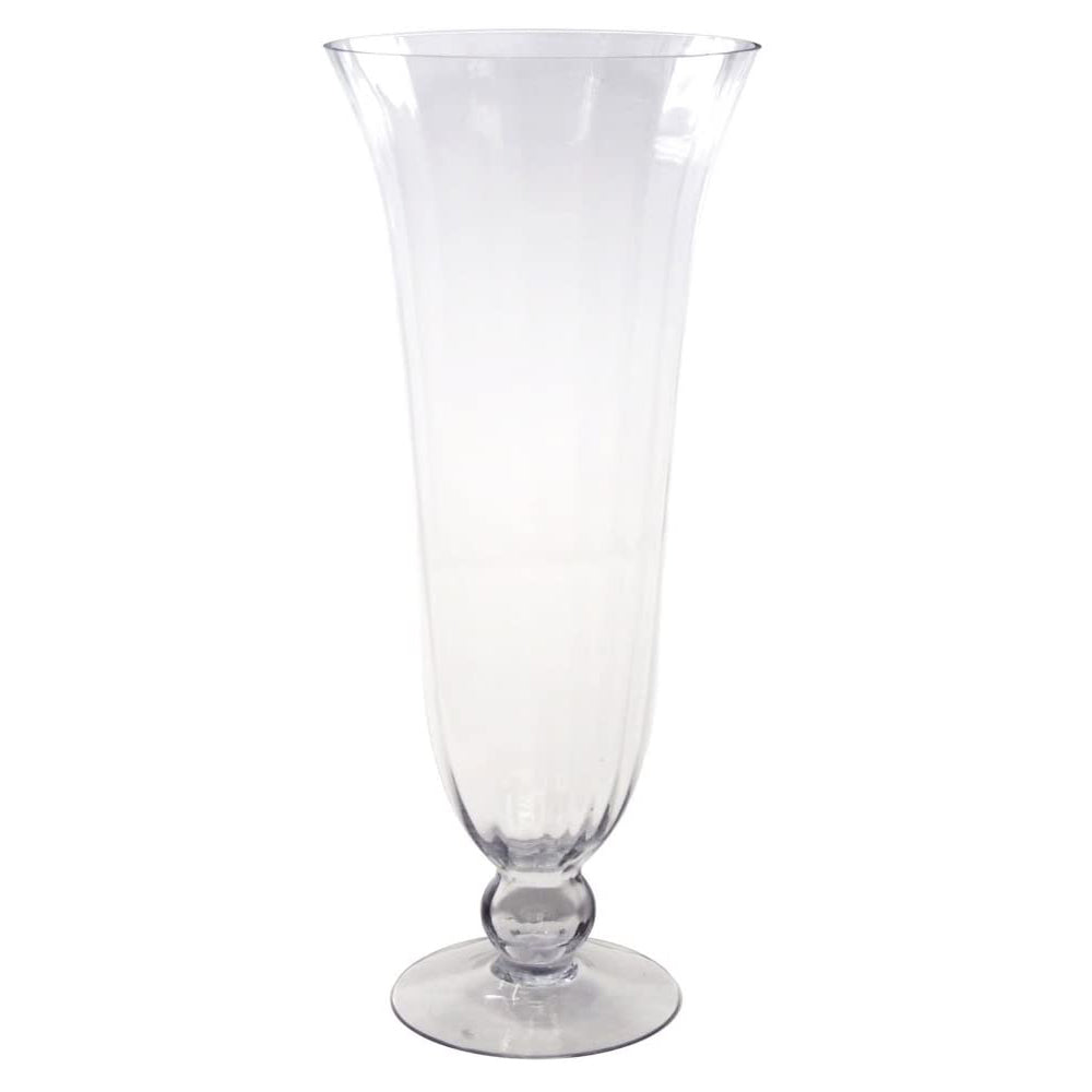 Clear Glass Hurricane Floral Vase, 6-Inch, 8-Count