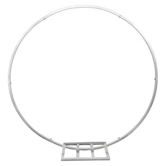 Metallic Circle Hoop Backdrop Stand, 84-Inch