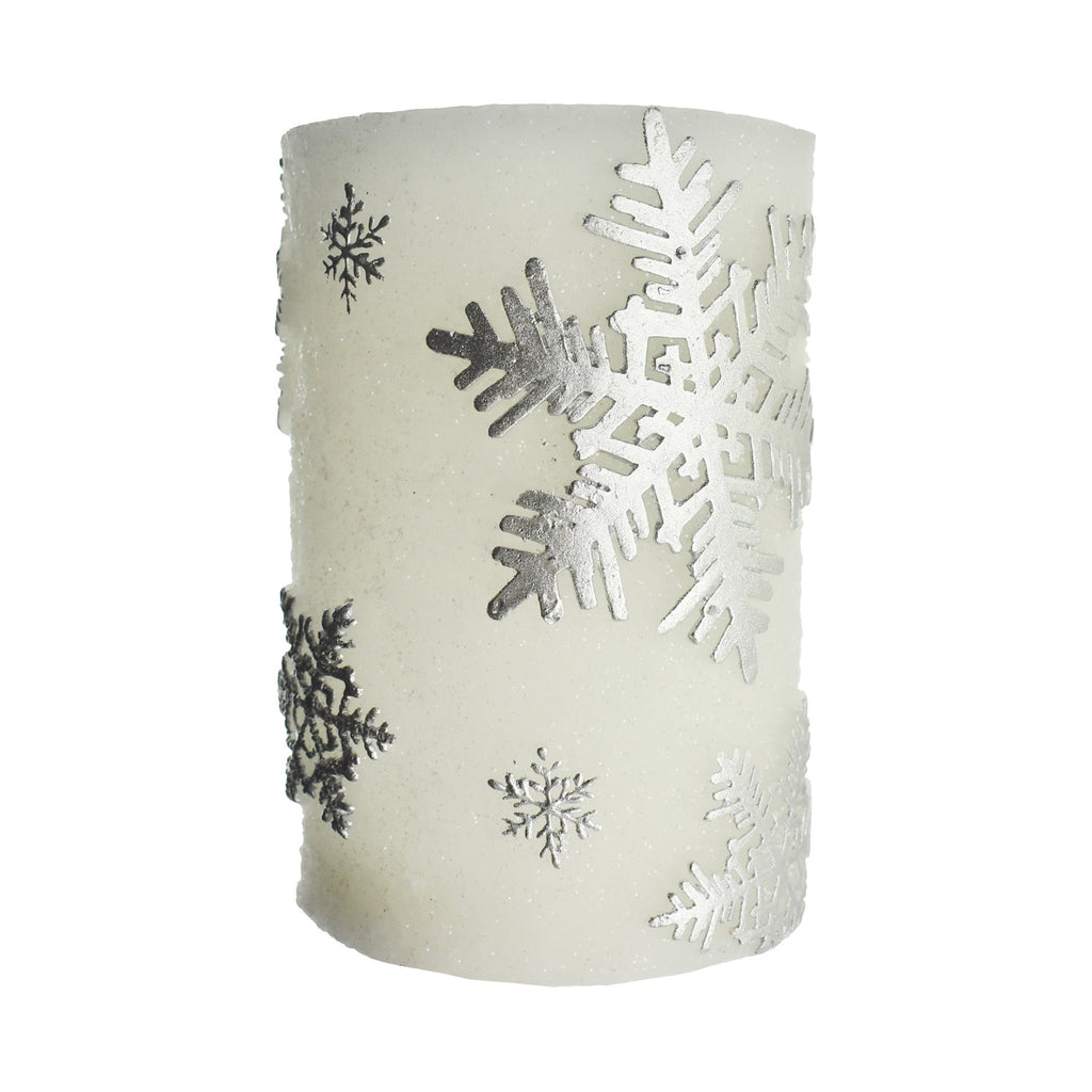 LED Snowflake Candle Decoration, 6-Inch