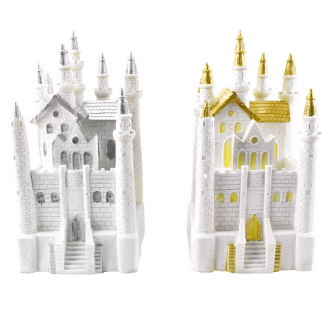 Minature Fantasy Castle Decoration, 9-1/2-inch
