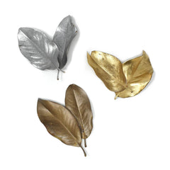 Natural Painted Magnolia Leaves, 10-Piece
