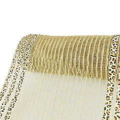 Natural Jute Line Fabric Mesh, 10-Inch x 10-Yard - Cheetah Edge